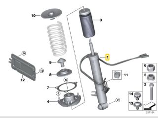 bontott BMW X5 Bal hátsó Lengéscsillapító