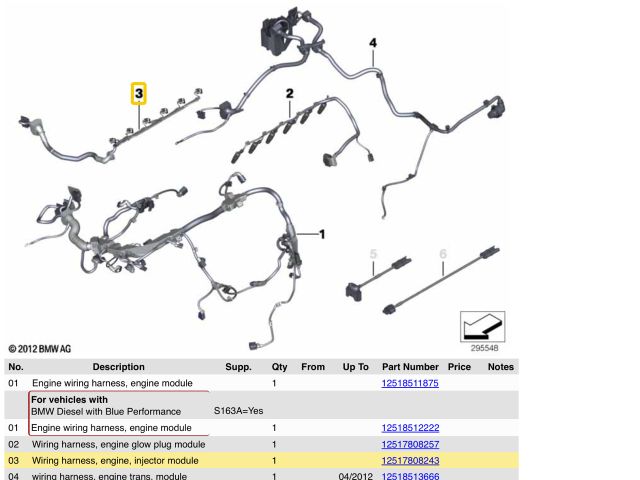bontott BMW X5 Injektor Kábelköteg