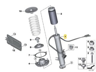 bontott BMW X5 Jobb hátsó Lengéscsillapító