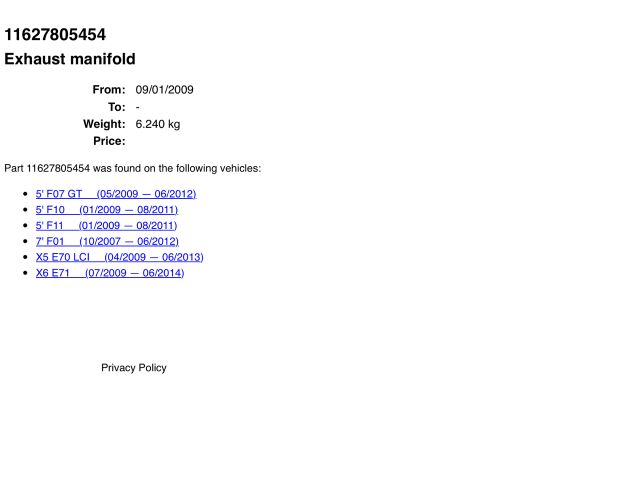 bontott BMW X5 Kipufogó Könyök