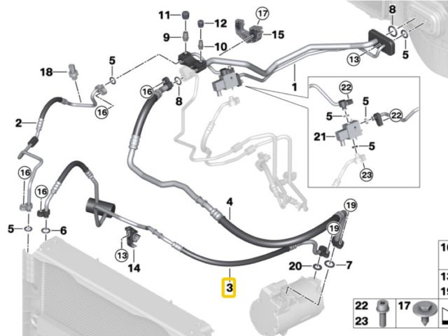 bontott BMW X5 Klíma Cső