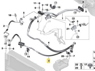 bontott BMW X5 Klíma Cső