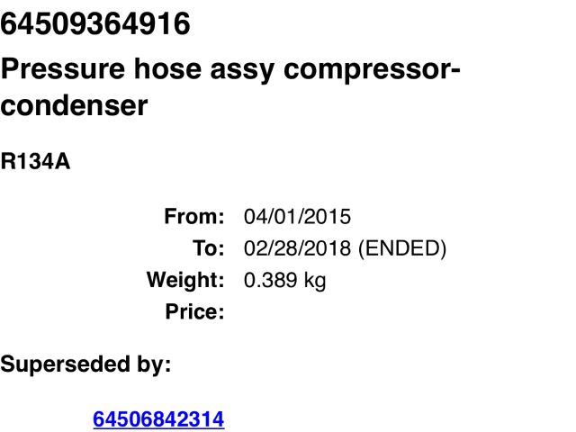 bontott BMW X5 Klíma Cső