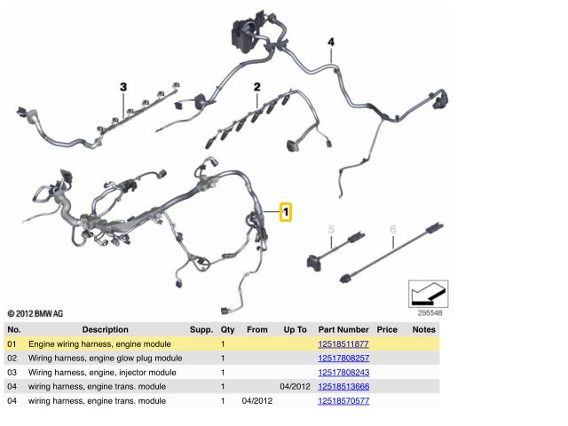 bontott BMW X5 Motor Kábelköteg