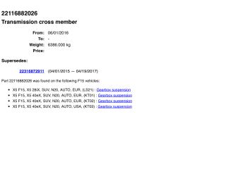 bontott BMW X5 Váltó Tartó Bak (Pozíciófüggetlen)