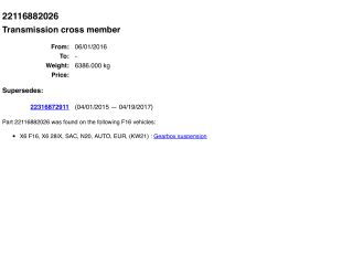 bontott BMW X5 Váltó Tartó Bak (Pozíciófüggetlen)