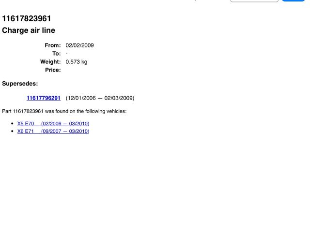 bontott BMW X6 Turbócső