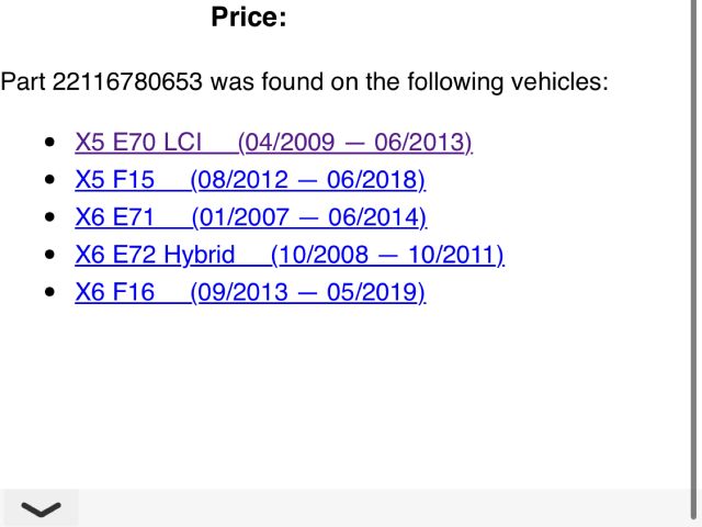 bontott BMW X6 Motor Tartó Bak (Pozíciófüggetlen)