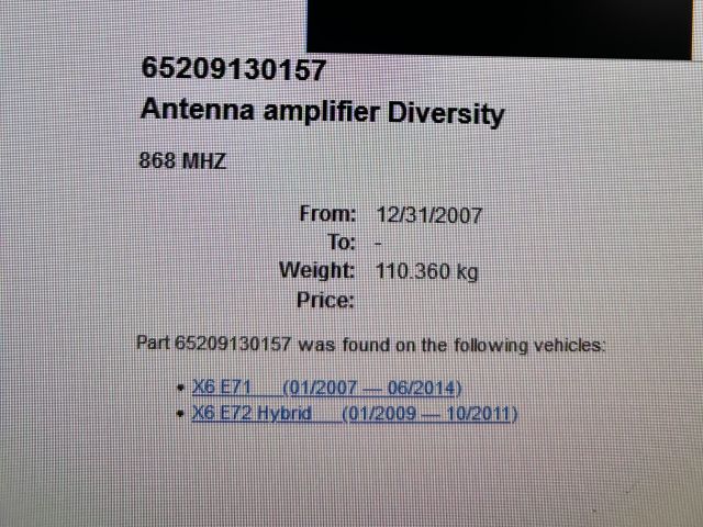bontott BMW X6 Antenna Erősítő