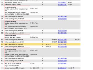 bontott BMW X6 Bal első Ülésállító Kapcsoló