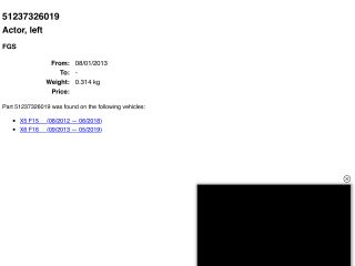 bontott BMW X6 Bal Gyalogosvédelmi Rendszer Mechanika