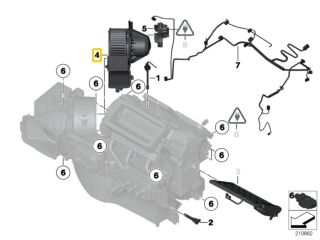 bontott BMW X6 Fűtőmotor (Klímás)