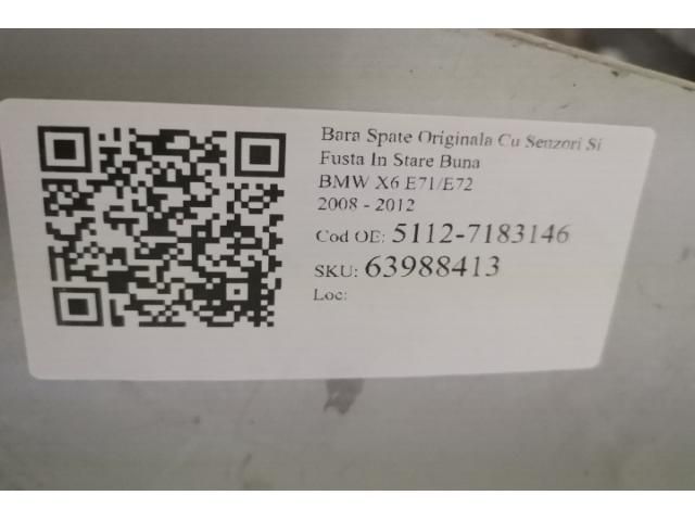 bontott BMW X6 Hátsó Lökhárító (Részeivel)