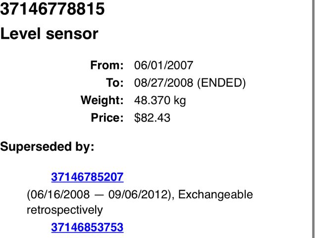 bontott BMW X6 Hátsó Xenon Szintszabályzó Jeladó