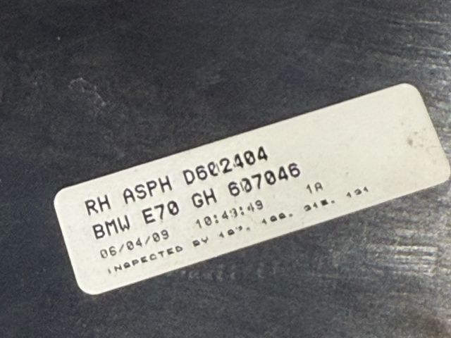 bontott BMW X6 Jobb Tükörlap