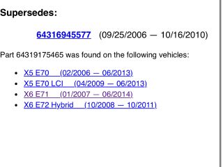 bontott BMW X6 Pollenszűrő Ház