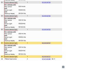 bontott BMW X6 Világítás Kapcsoló