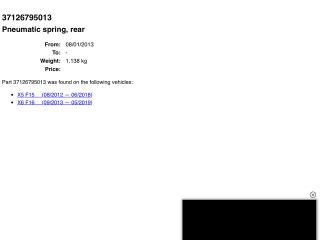 bontott BMW X6 Hátsó Rugó