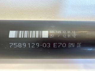 bontott BMW X6 Kardántengely