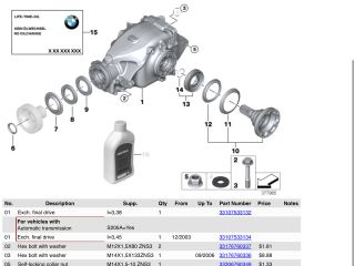 bontott BMW Z4 Hátsó Differenciálmű