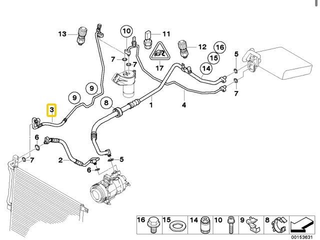 bontott BMW Z4 Klíma Cső