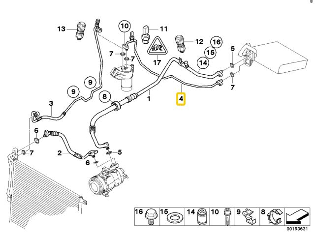 bontott BMW Z4 Klíma Cső