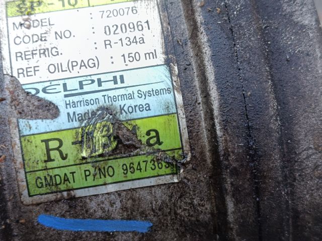 bontott CHEVROLET AVEO Klímakompresszor