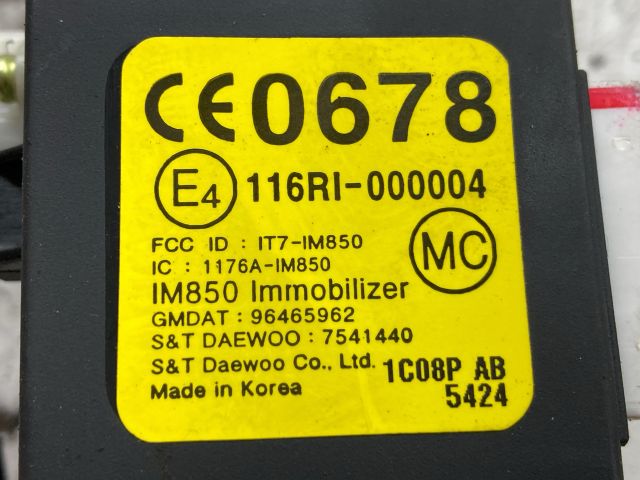 bontott CHEVROLET AVEO Motorvezérlő