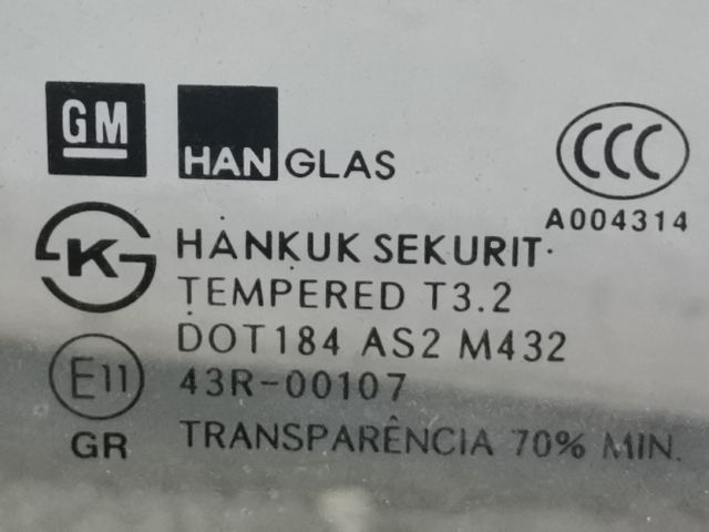 bontott CHEVROLET AVEO Bal hátsó Ablak