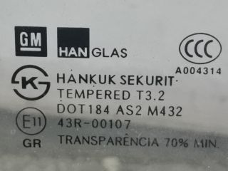 bontott CHEVROLET AVEO Bal hátsó Ablak