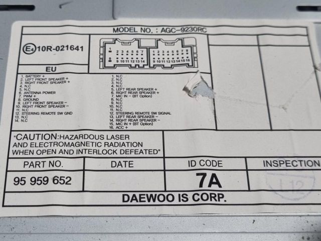 bontott CHEVROLET CAPTIVA Rádió / CD