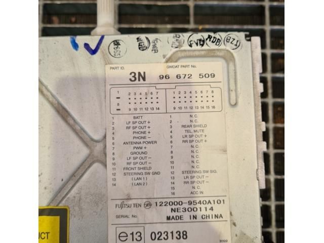 bontott CHEVROLET CAPTIVA Rádió / CD