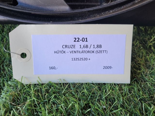 bontott CHEVROLET CRUZE Hűtő Ventilátor(ok), Radiátor(ok) Szett