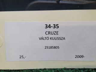 bontott CHEVROLET CRUZE Váltó Kulissza