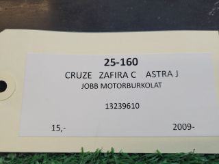 bontott CHEVROLET CRUZE Jobb Motorburkolat