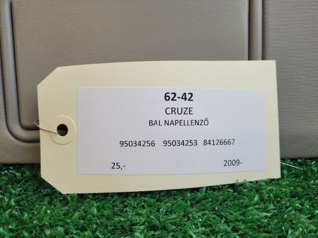 bontott CHEVROLET CRUZE Bal Napellenző