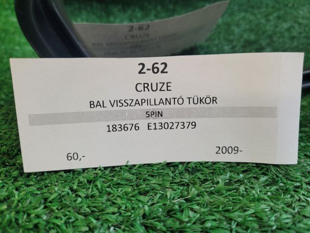 bontott CHEVROLET CRUZE Bal Visszapillantó Tükör (Elektromos)