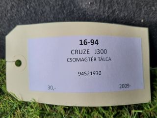 bontott CHEVROLET CRUZE Csomagtér Tálca