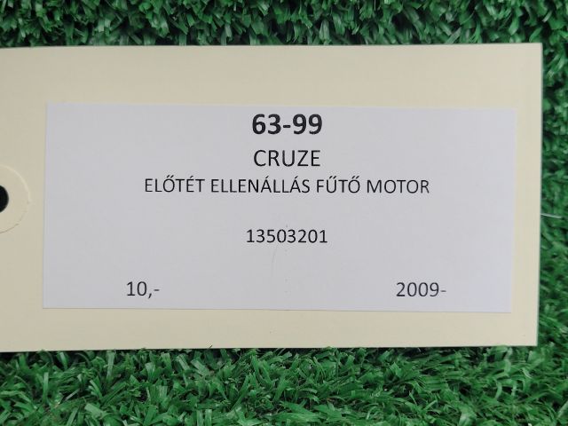 bontott CHEVROLET CRUZE Előtét Ellenállás Fűtőmotor