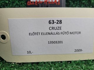 bontott CHEVROLET CRUZE Előtét Ellenállás Fűtőmotor