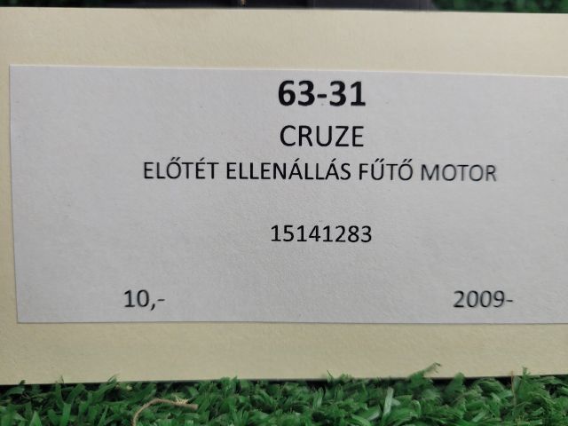 bontott CHEVROLET CRUZE Előtét Ellenállás Fűtőmotor