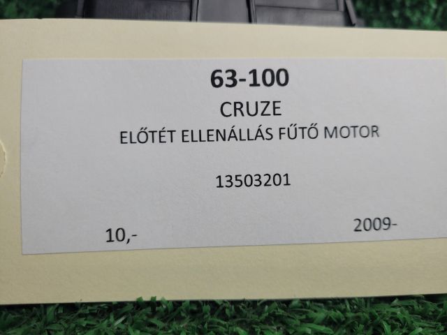 bontott CHEVROLET CRUZE Előtét Ellenállás Fűtőmotor