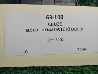bontott CHEVROLET CRUZE Előtét Ellenállás Fűtőmotor