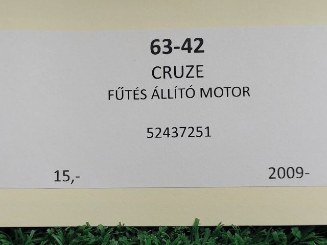 bontott CHEVROLET CRUZE Fűtés Állító Motor