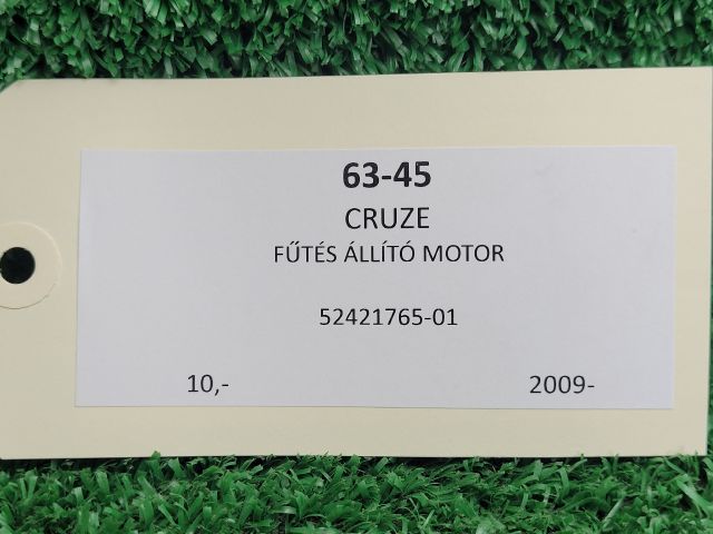 bontott CHEVROLET CRUZE Fűtés Állító Motor