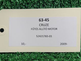 bontott CHEVROLET CRUZE Fűtés Állító Motor