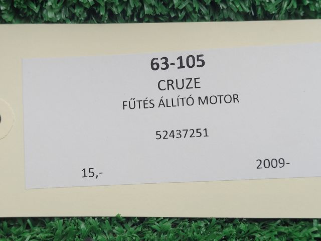 bontott CHEVROLET CRUZE Fűtés Állító Motor