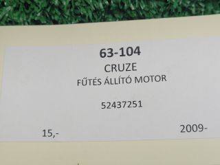 bontott CHEVROLET CRUZE Fűtés Állító Motor