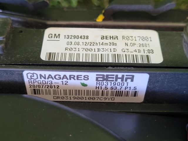 bontott CHEVROLET CRUZE Fűtés Box