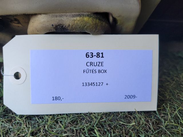 bontott CHEVROLET CRUZE Fűtés Box